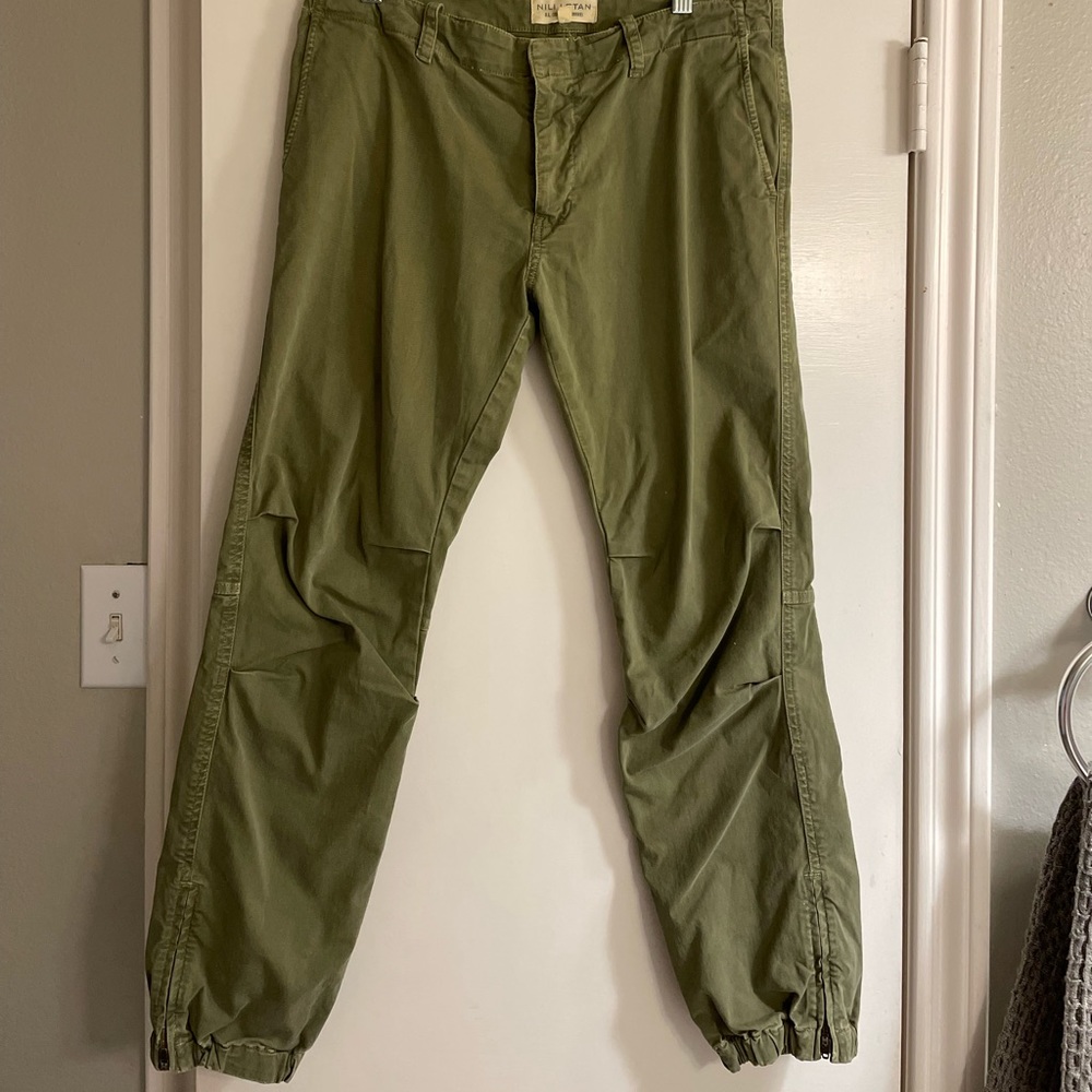 Nili Lotan green joggers sz 6